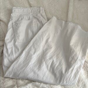 White Denim Baggy Jeans